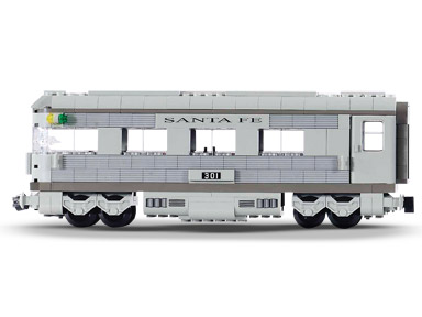 Santa Fe Cars - Set II (dining, observation, or sleeping car), 10022