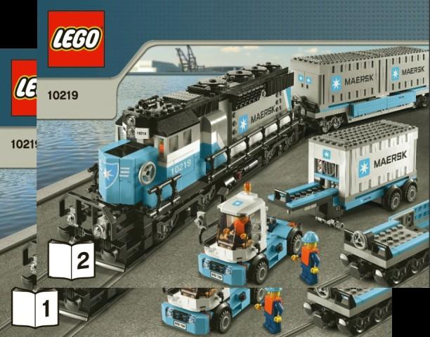 10219-Maersk Container Train - INSTRUCTIONS ONLY