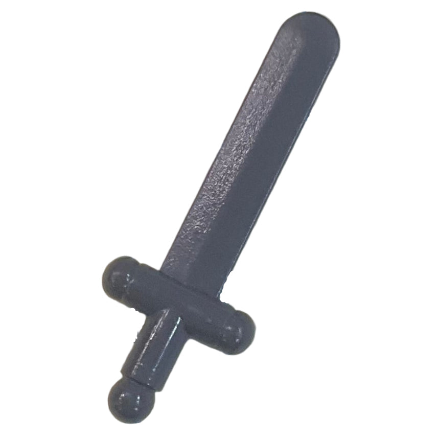 Minifigure, Weapon Sword Shortsword - Polished Rigid ABS, Part #3847a