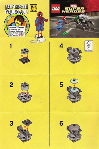 30305-Spider - Man Super Jumper polybag - INSTRUCTIONS ONLY
