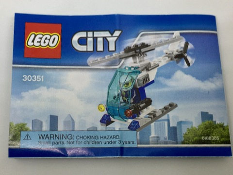30351-Police helicoptor polybag - INSTRUCTIONS ONLY