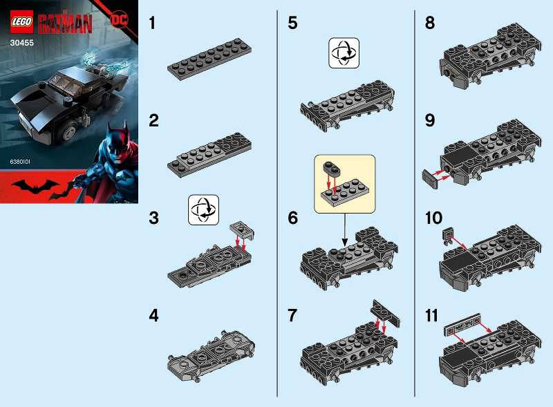 30455-Batmobile polybag - INSTRUCTIONS ONLY