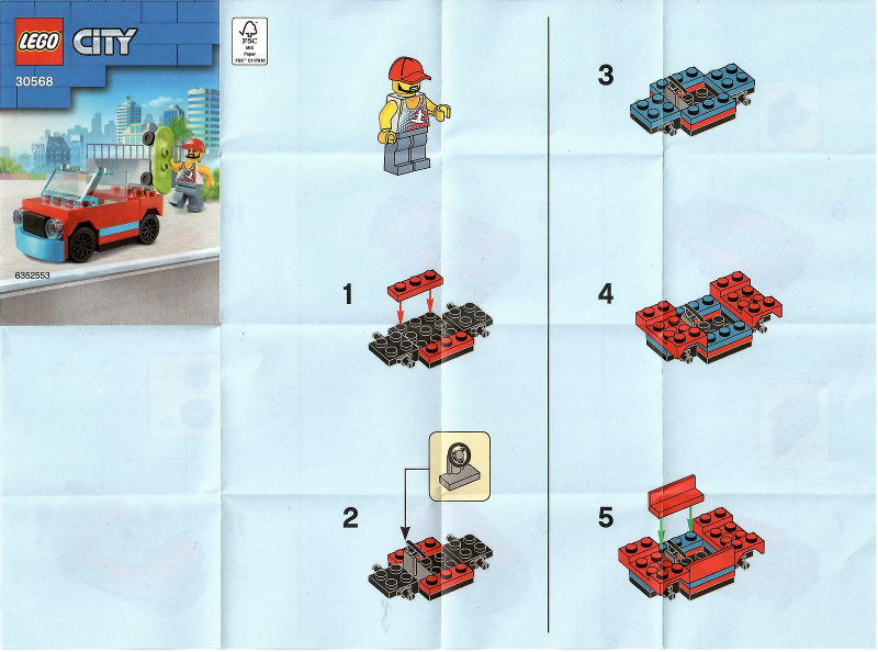 30568-Skater polybag - INSTRUCTIONS ONLY