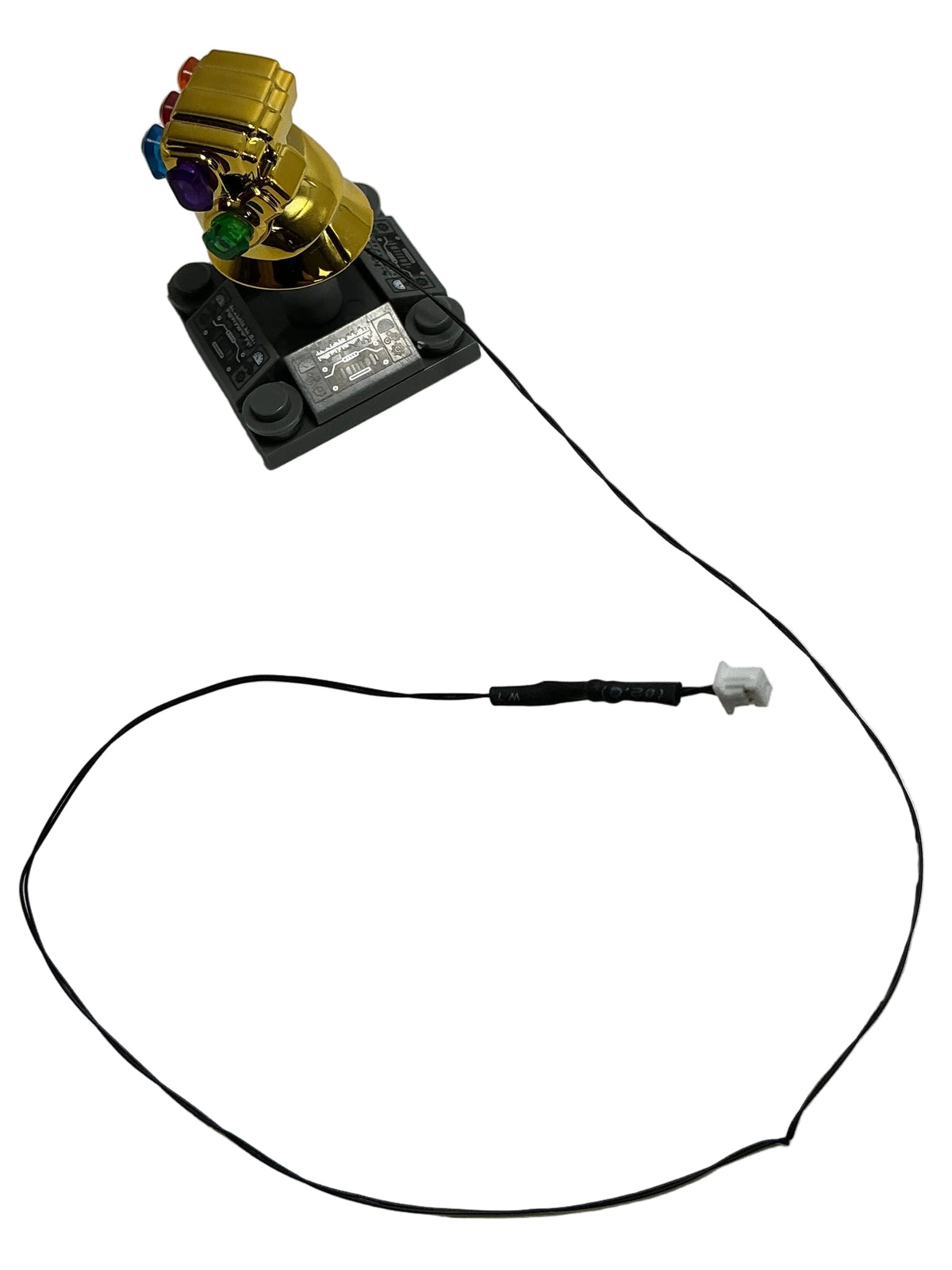 Light-Up Mini Chrome Infinity Gauntlet, DIY System, USB & Reconnectable, LW-76131