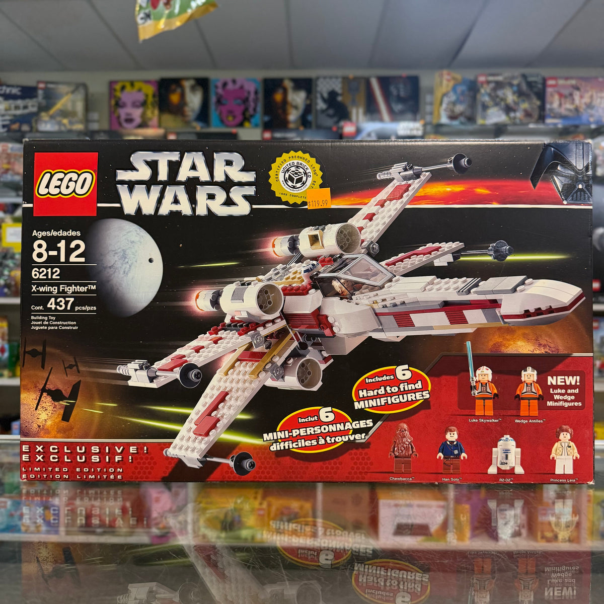 6212 - X-wing Fighter - EMPTY BOX ONLY