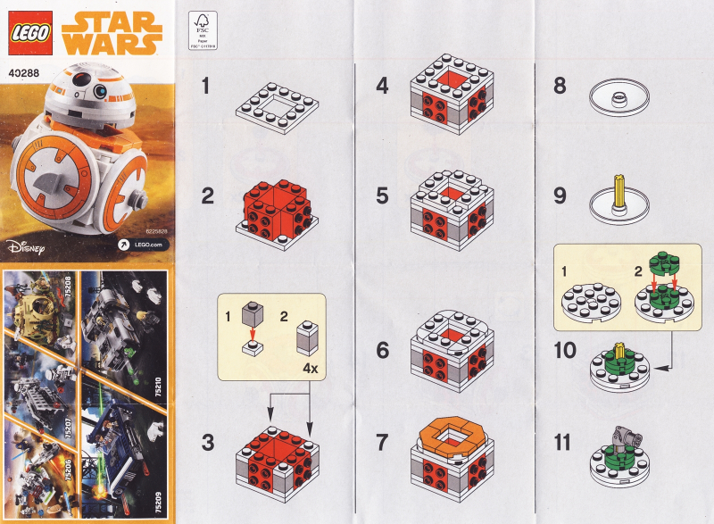 40288 - BB-8 - Mini polybag - INSTRUCTIONS ONLY