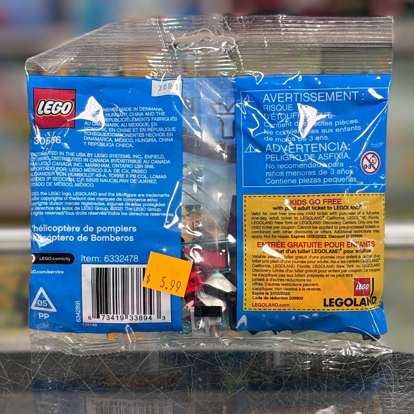 Fire Helicopter polybag, 30566 - LEGO® City Set