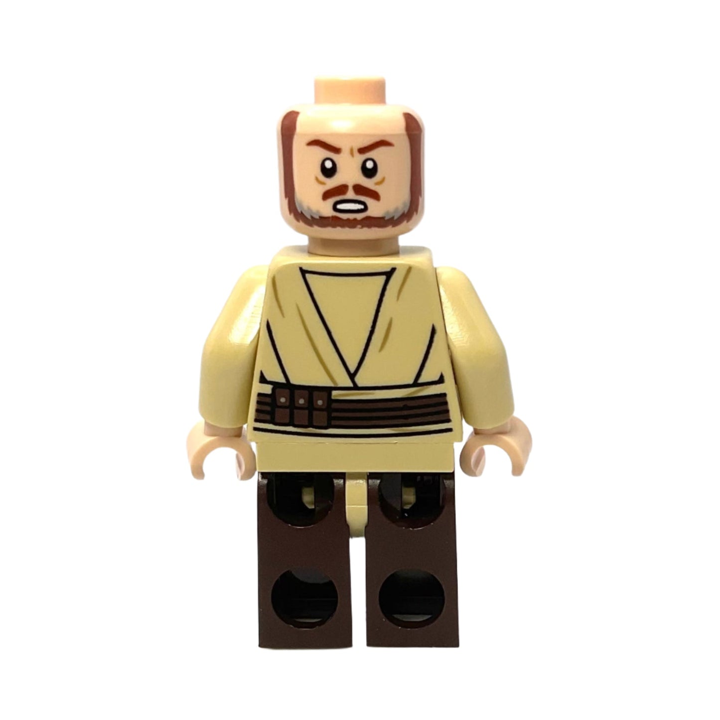 Qui-Gon Jinn - Dark Brown Legs, Poncho, Reddish Brown Beard - sw1334a