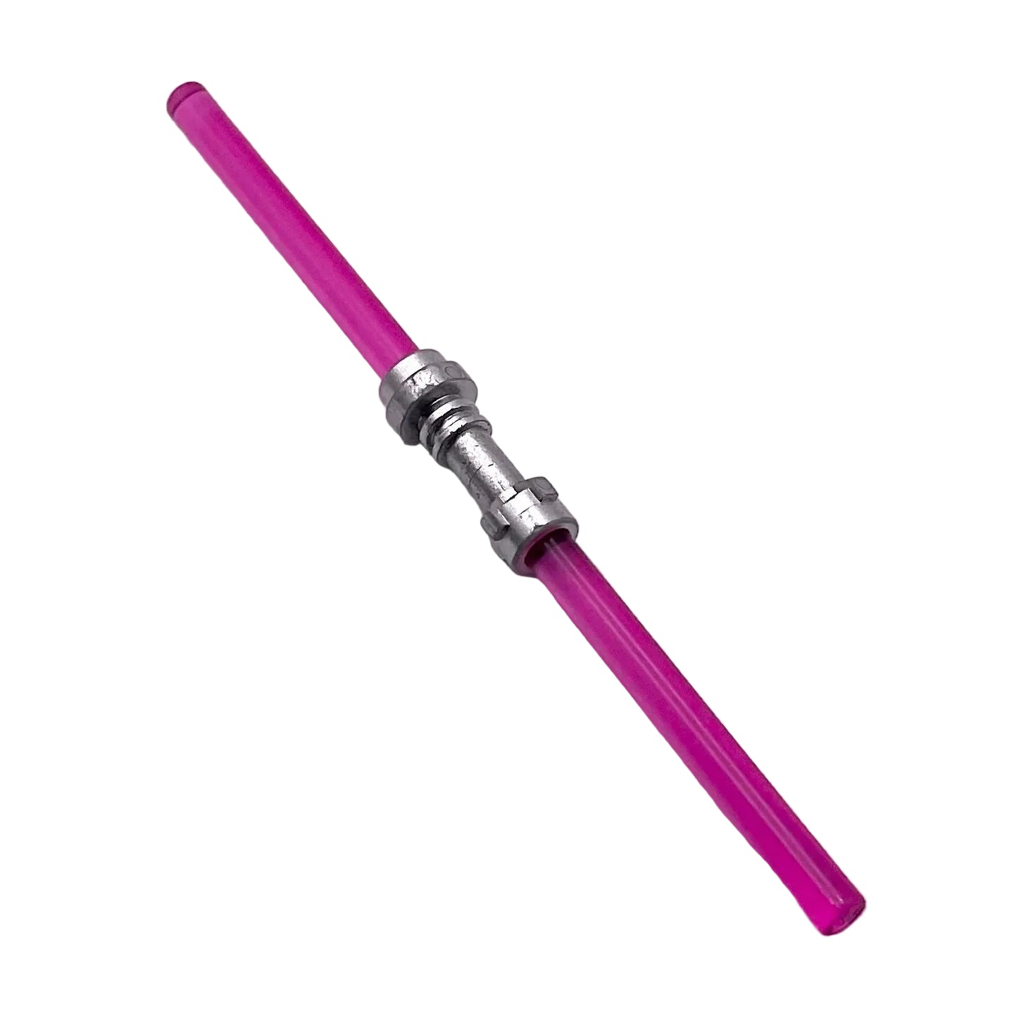 Star Wars Double-bladed Lightsaber Blade (Multiple Colors) with Metallic Silver Hilt, Part# 64567 + 30374 + 30374