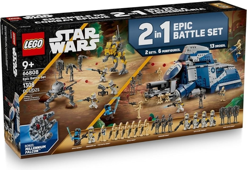 66808 - Star Wars Bundle Pack, 2 in 1 with Bonus Set (Sets 30708, 75431, and 75435) - Epic Battle Set - EMPTY BOX ONLY