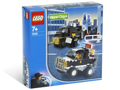 Police 4WD Highway Patrol & Undercover Van, 7032 - LEGO® World City Set