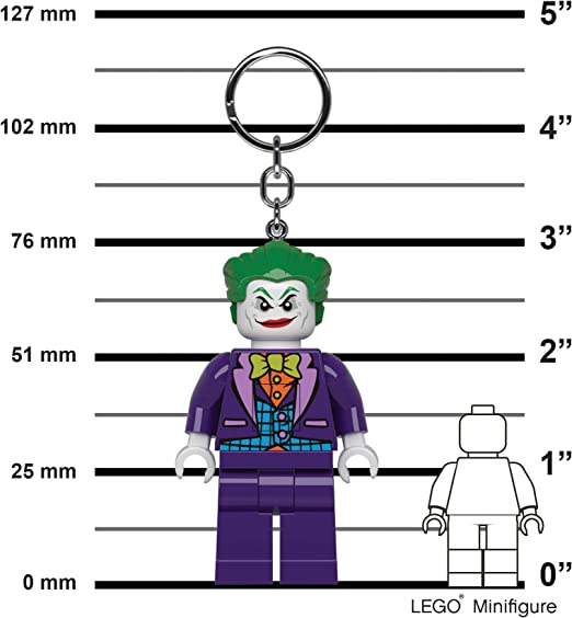 LEGO® DC Super Heroes Keychain Light - The Joker - 3 Inch Tall Figure