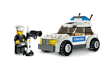 Police Car (Blue sticker), 7236 - LEGO® City Set