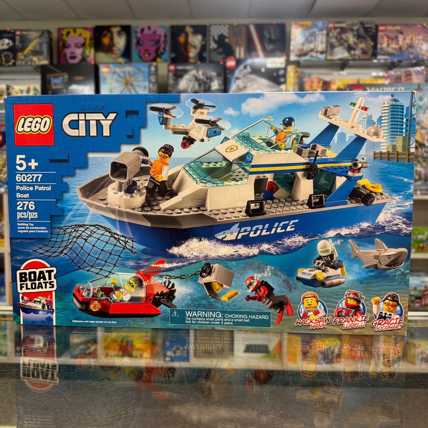 60277 - Police Patrol Boat - EMPTY BOX ONLY