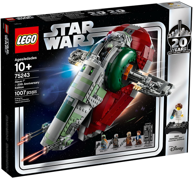 75243 - Slave I - 20th Anniversary Edition - EMPTY BOX ONLY
