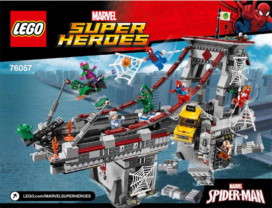 76057-Spider - Man: Web Warriors Ultimate Bridge Battle - INSTRUCTIONS ONLY