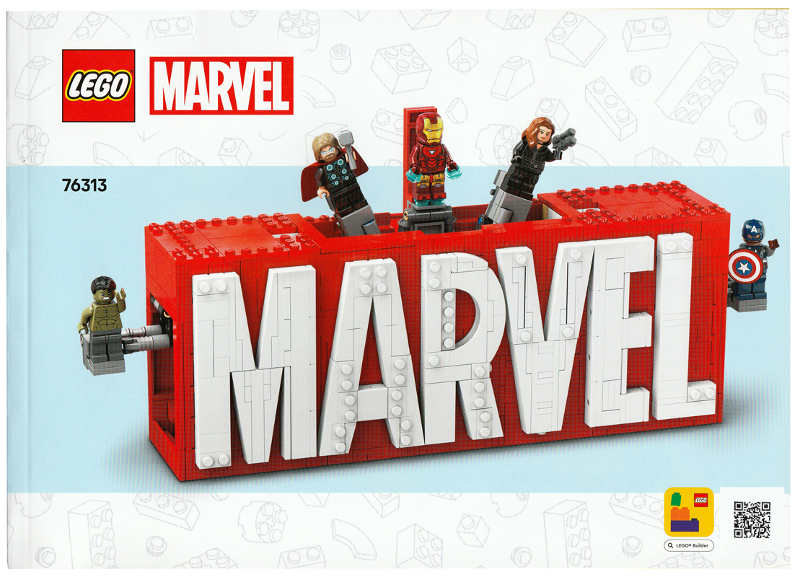76313 - MARVEL Logo - INSTRUCTIONS ONLY