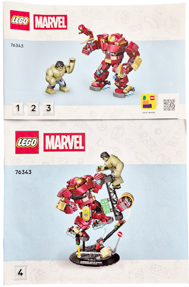 76343 - Epic Battle: Hulkbuster vs. The Hulk - INSTRUCTIONS ONLY