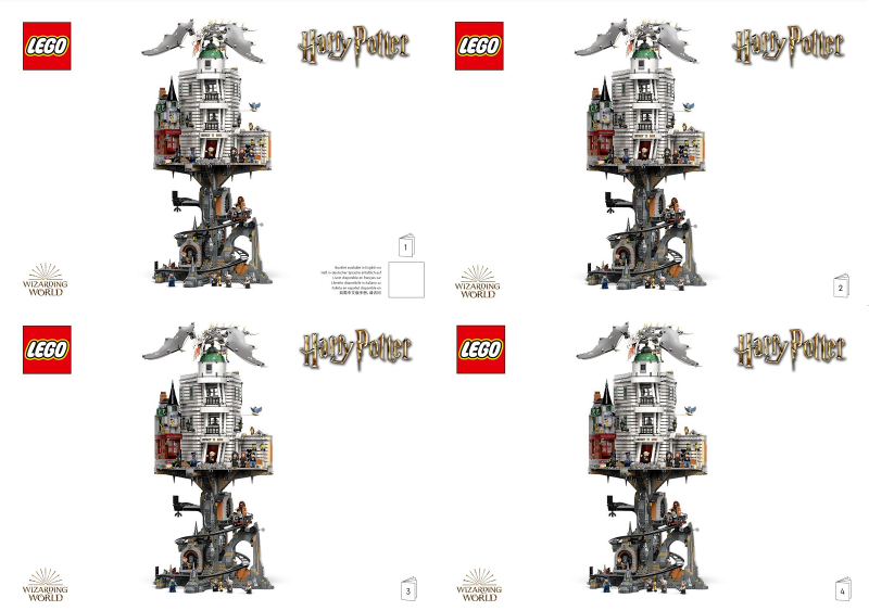 76417-Gringotts Wizarding Bank - Collectors' Edition - INSTRUCTIONS ONLY
