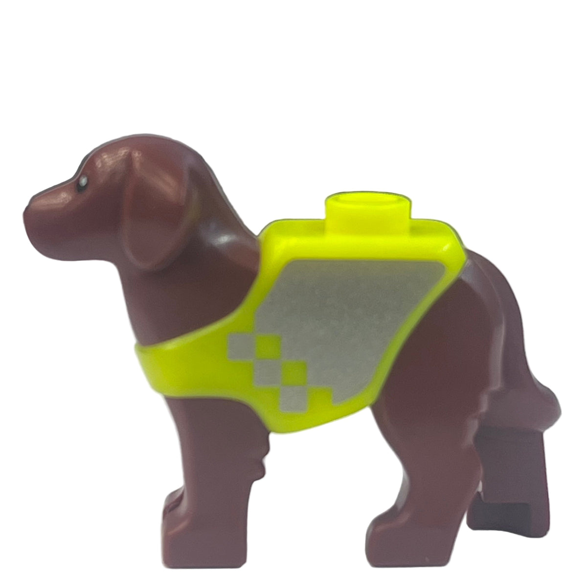 Dog, Labrador / Rescue Dog with Molded Neon Yellow Vest, 105143pb03