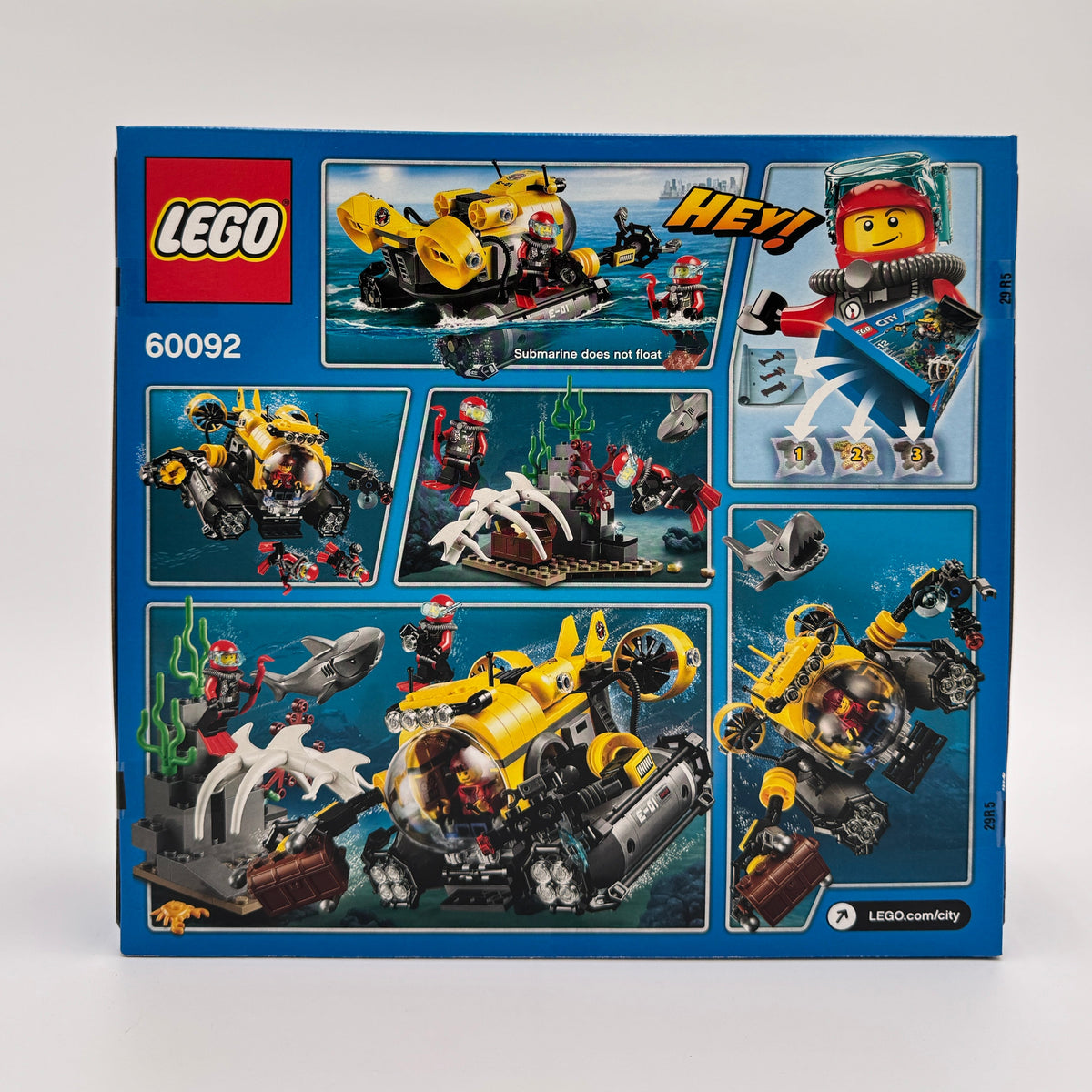Deep Sea Submarine, 60092 LEGO® City Set