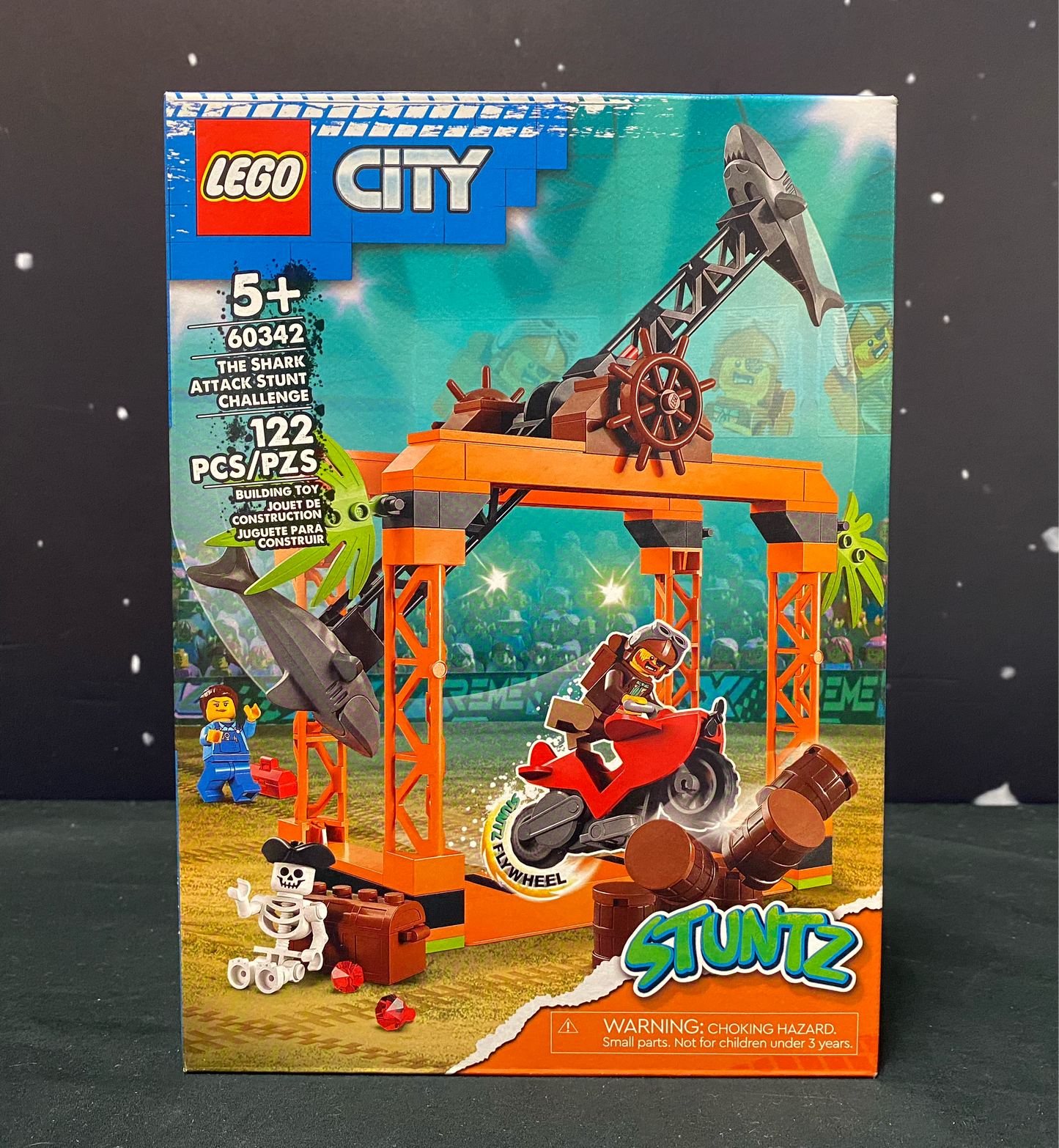 The Shark Attack Stunt Challenge, 60342 LEGO® City Stuntz Set