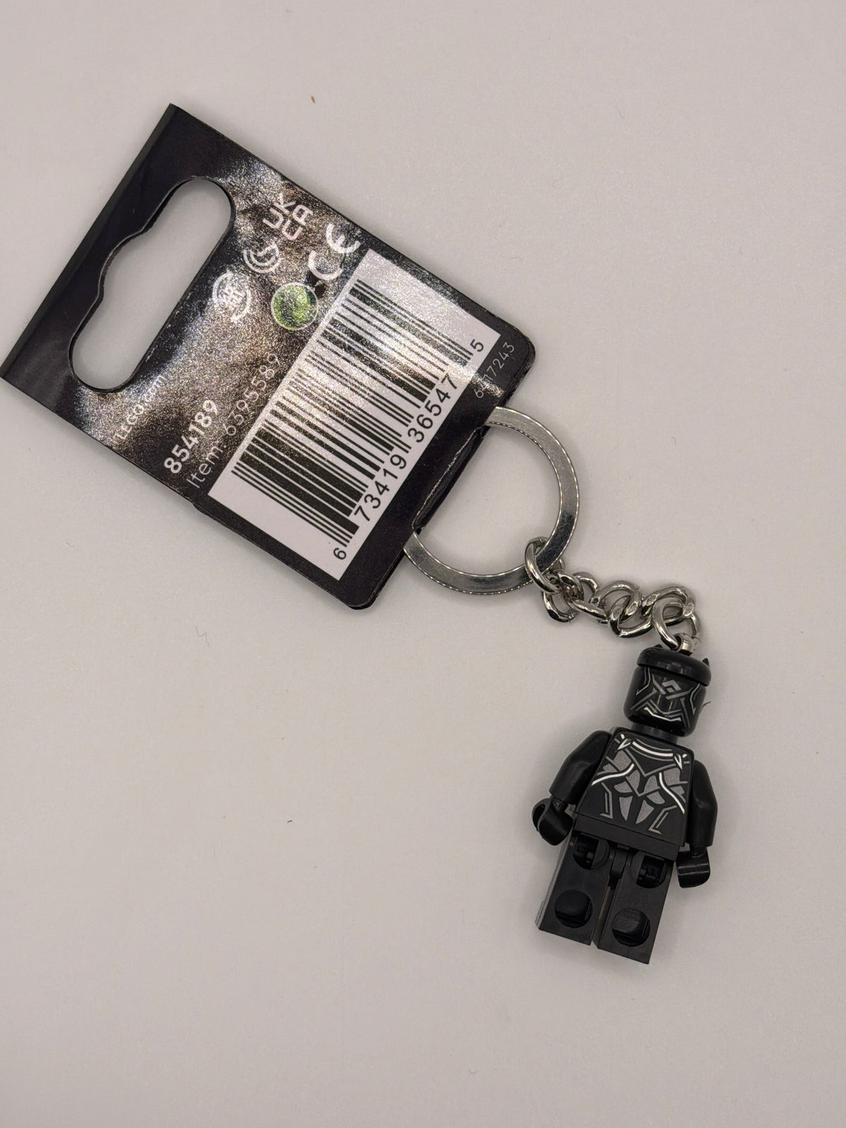 Black Panther Minifigure Key Chain 854189 LEGO® Marvel Super Heroes