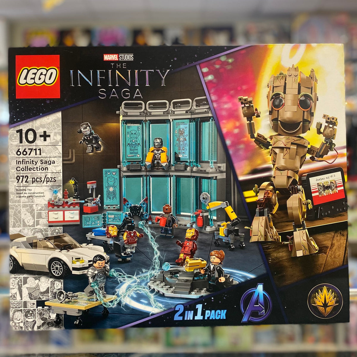 66711 - Super Heroes Bundle Pack, Iron Man 2 and Guardians of the Galaxy Vol.2, 2 in 1 Pack (Sets 76216 and 76217) - Infinity Saga Collection - EMPTY BOX ONLY