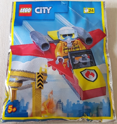 Firefighter Woman with Jet foil pack, 952209 - LEGO® City Set