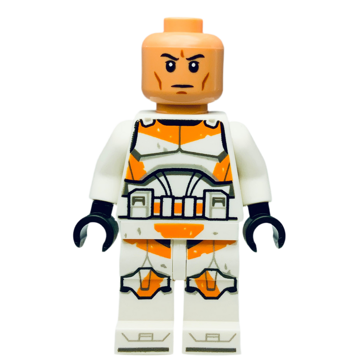Clone Trooper, 212th Attack Battalion (Phase 2) - White Arms, Dirt Stains, Nougat Head, Helmet with Holes, sw1235
