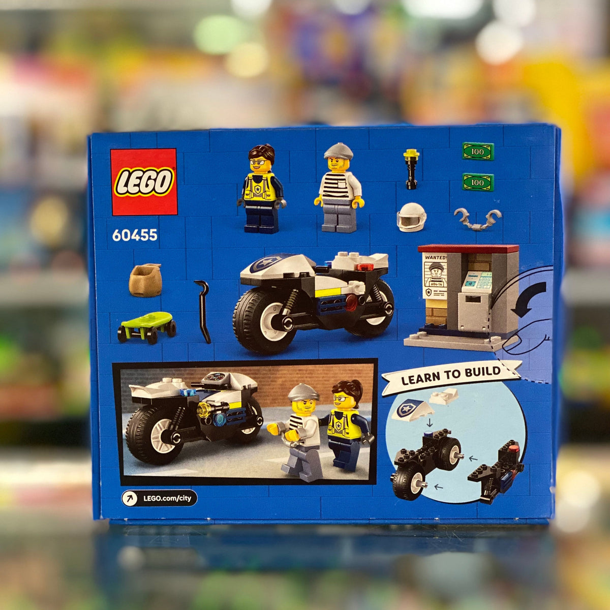 Police Motorcycle Chase - 60455, LEGO® City Set