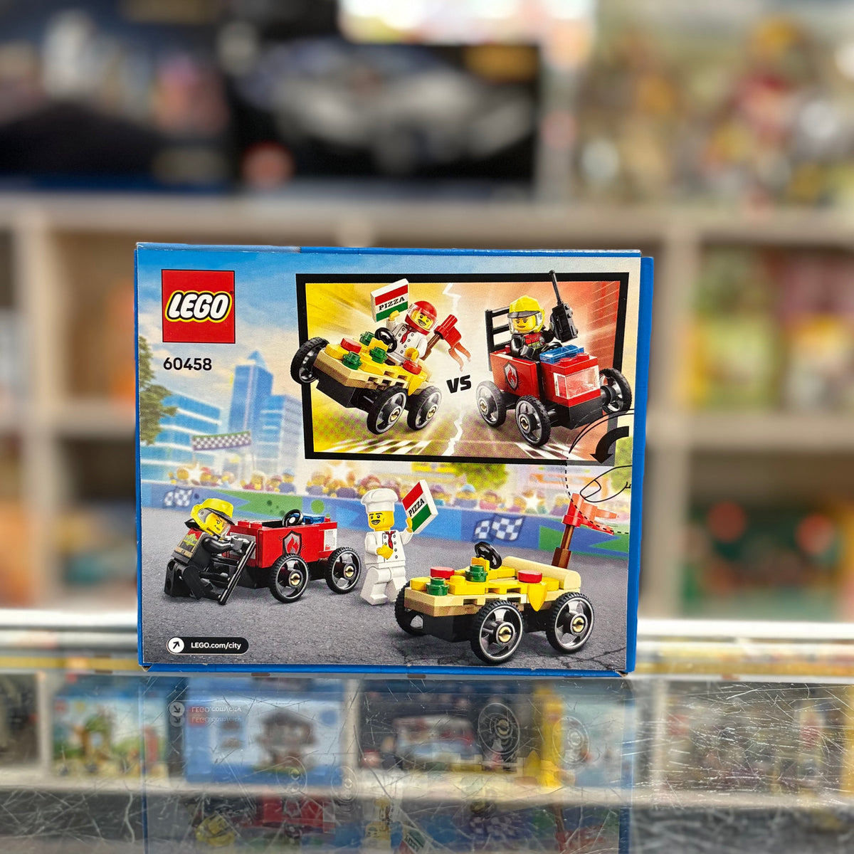 Pizza vs. Fire Truck Race Car Pack, 60458 - LEGO® City set