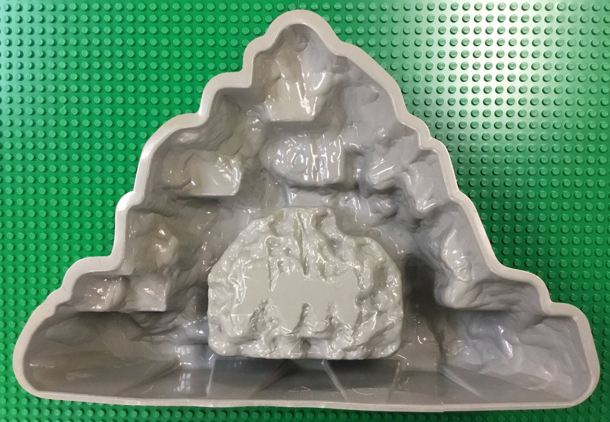 Baseplate, Raised Dragon Cave no Studs, Part# 4110165