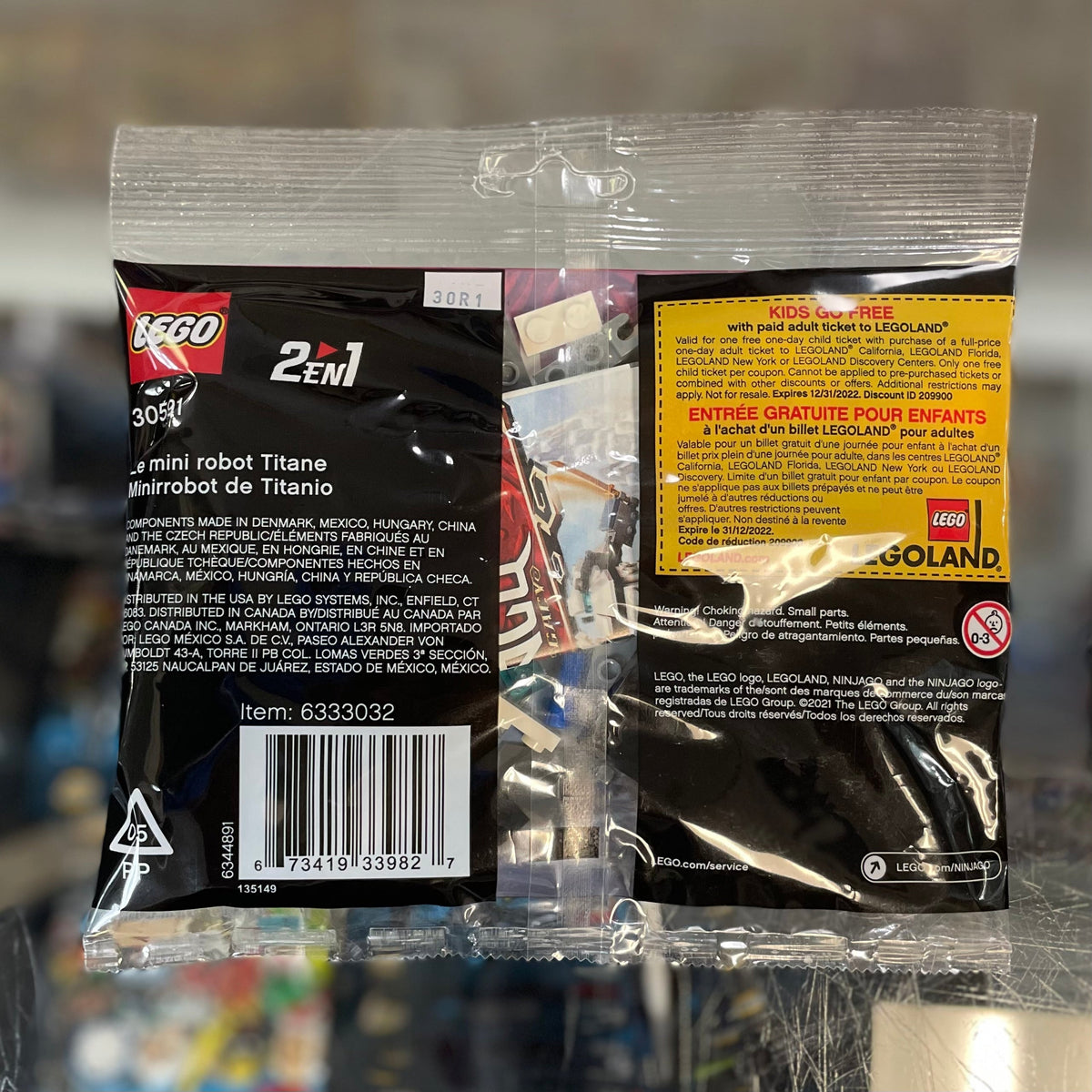 Titanium Mini Mech polybag, 30591 - LEGO® Ninjago Set