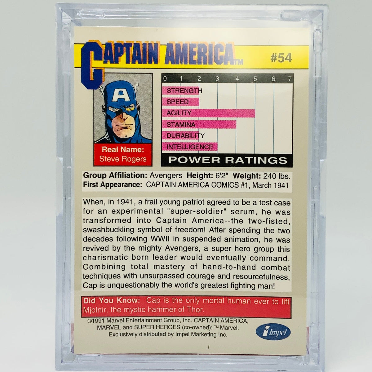 Captain America with Trading Card & Collector’s Case