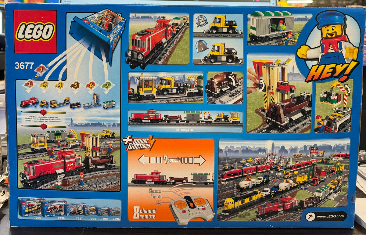 Red Cargo Train, 3677 - LEGO® City Set