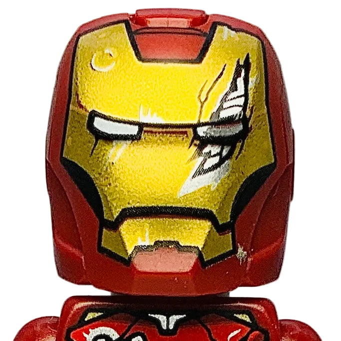 MISPRINT Iron Man - Mark 6 Armor with Battle Damage, sh0923, LEGO® Marvel Minifigure