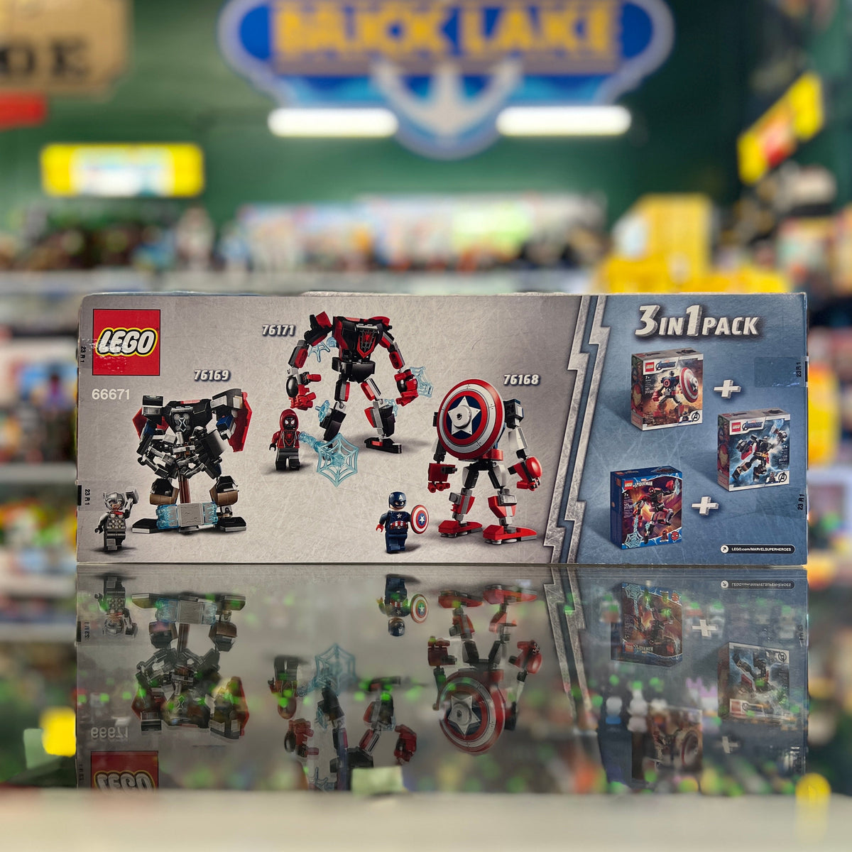 Super Heroes Bundle Pack, Avengers and Spider-Man, 3 in 1 Pack (Sets 76168, 76169, and 76171) - Mech Armor Collection, 66671