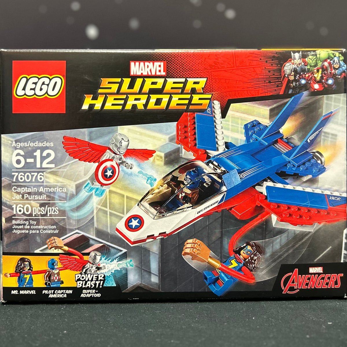 76076 - Captain America Jet Pursuit - EMPTY BOX ONLY