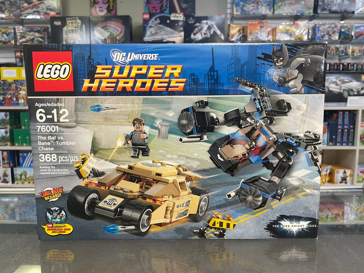 76001 - The Bat vs. Bane: Tumbler Chase - EMPTY BOX ONLY