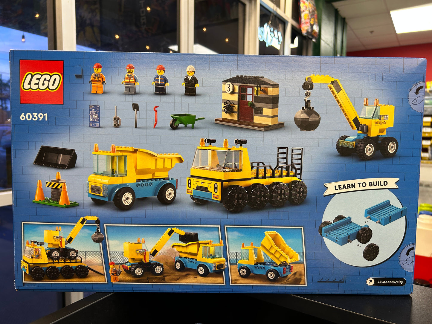 Construction Trucks and Wrecking Ball Crane, 60391