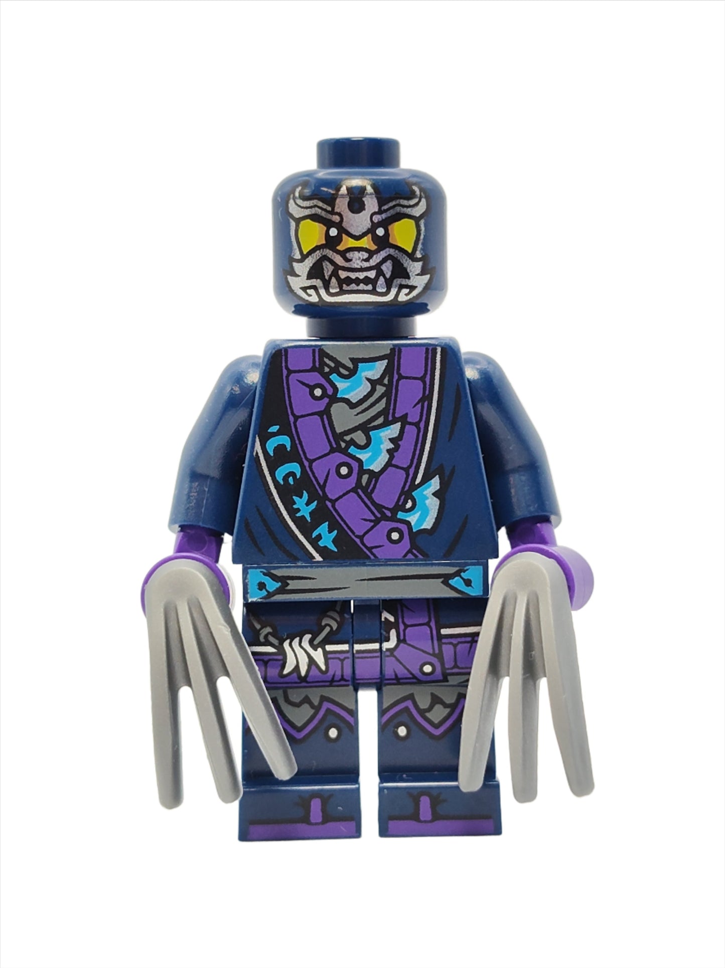 Wolf Mask Warrior - Dark Blue and Dark Azure Mask, njo0857 - LEGO® Ninjago Minifigure