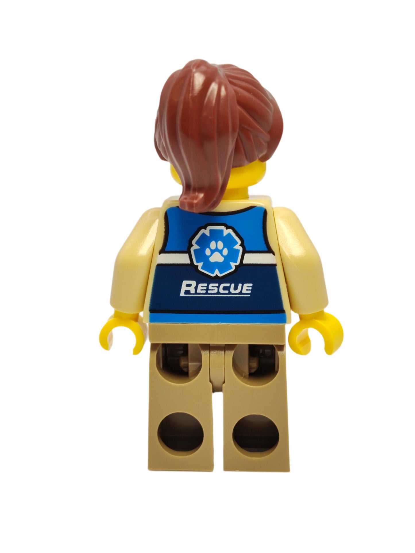 Wildlife Rescue Worker - Female Blue Vest with 'RESCUE' Pattern on Back, cty1300