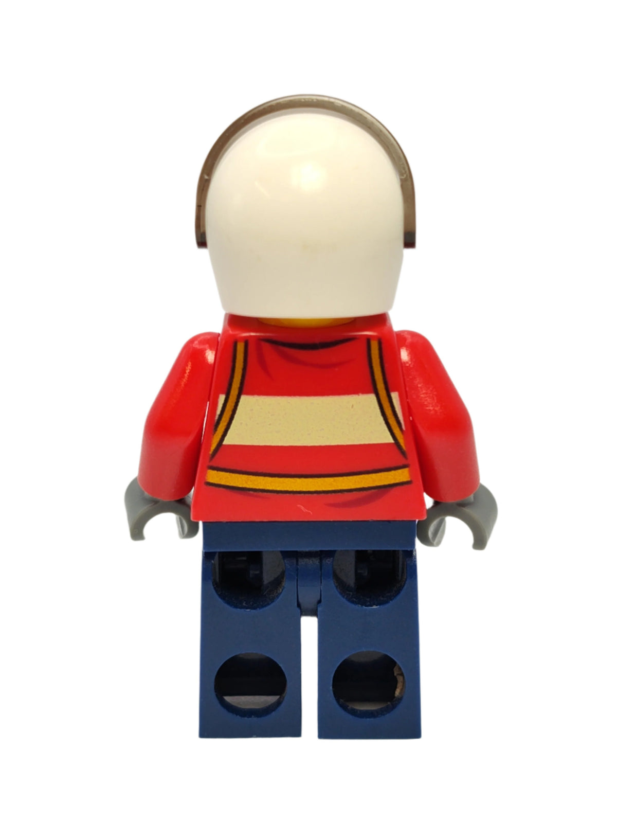 Pilot Male - Red Fire Suit with Carabiner White Helmet and Orange Sunglasses, cty0278