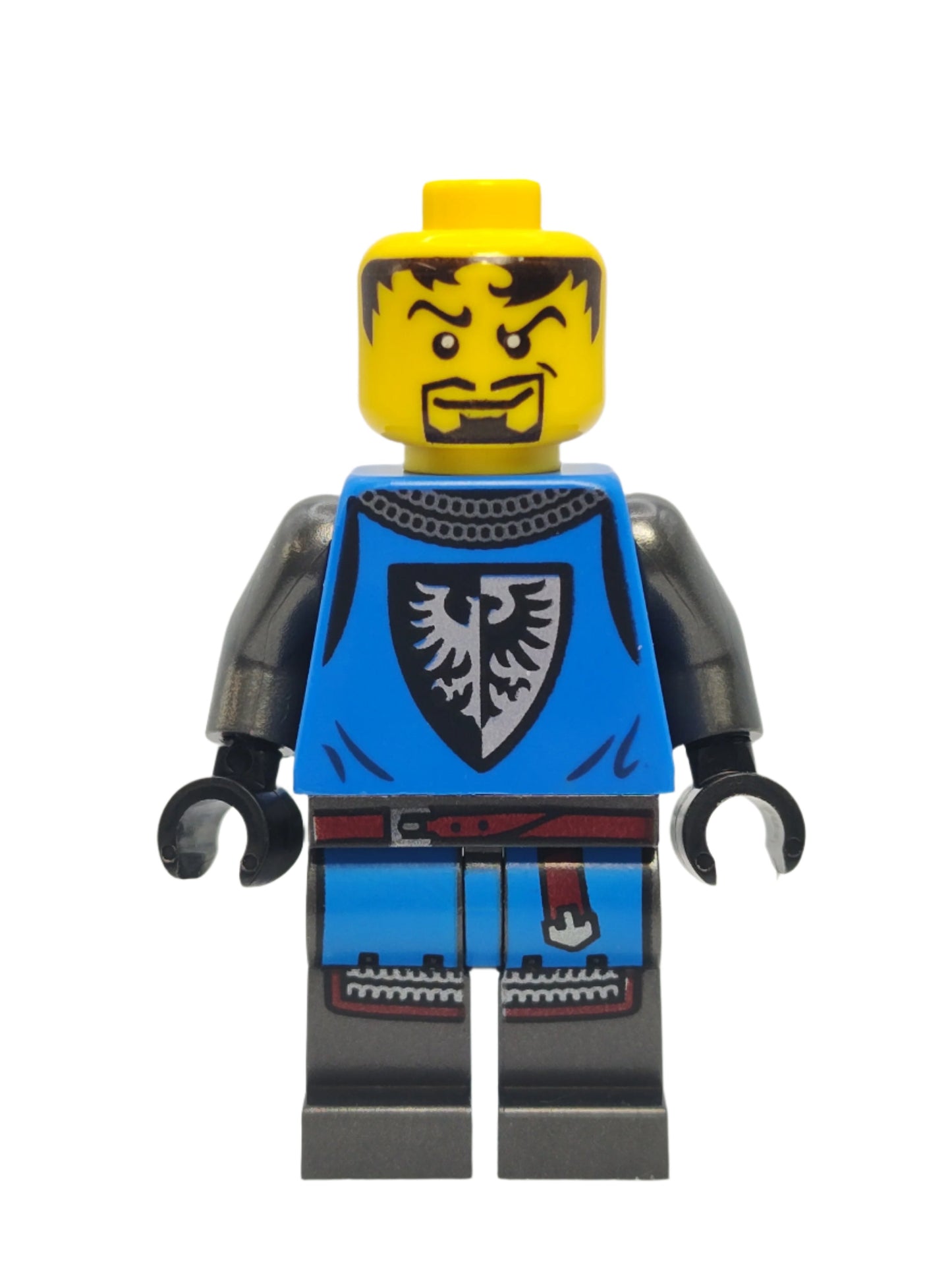 Modern Black Falcon Knight with Black Slit Helmet
