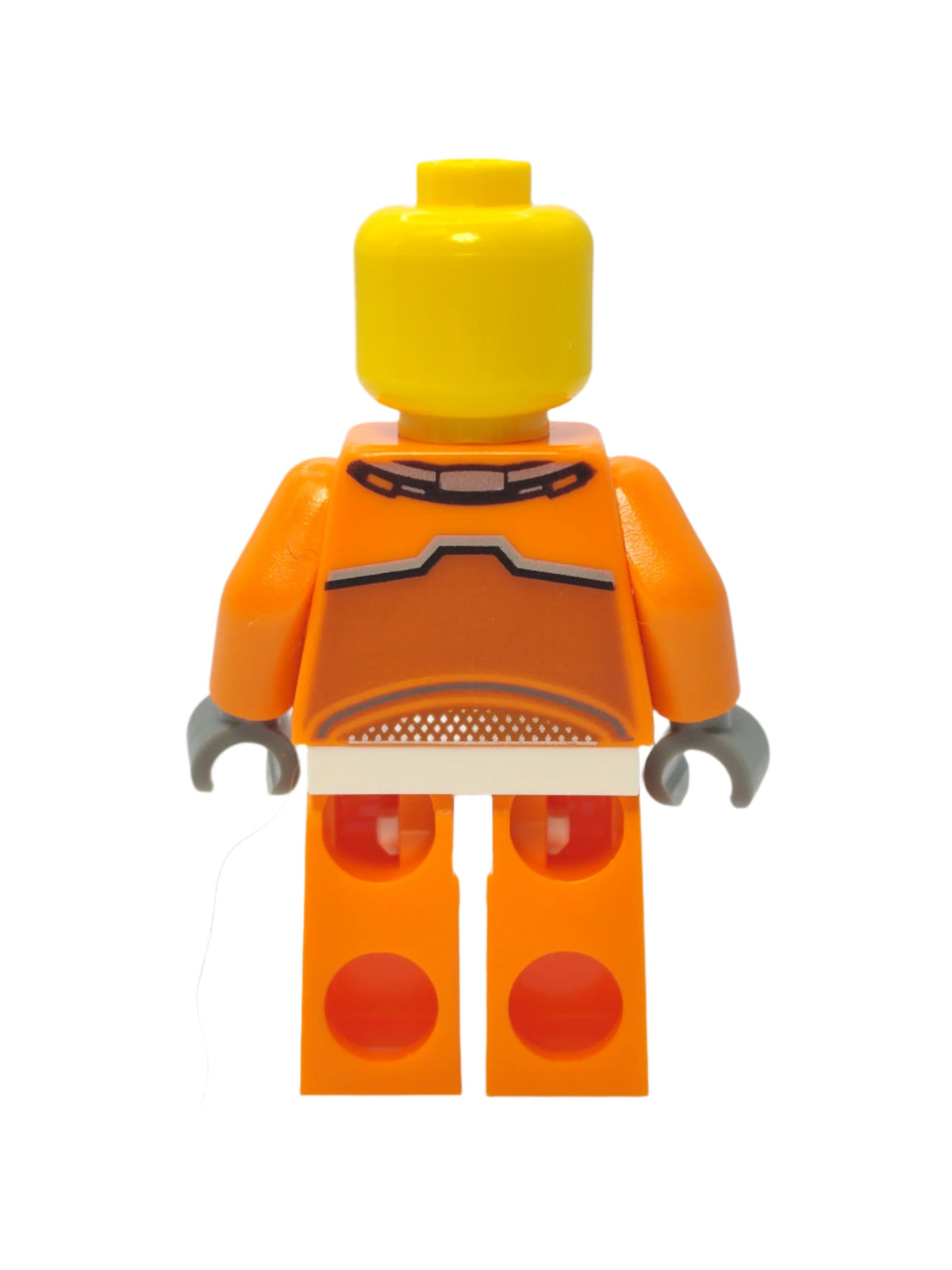 Astronaut - Orange Spacesuit with Dark Bluish Gray Lines and Open Mouth Smile, cty1065