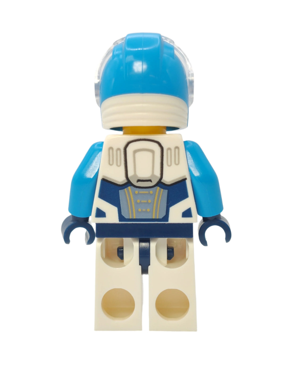 Astronaut - White Spacesuit with Dark Azure Arms and Trans-Clear Visor, cty1722