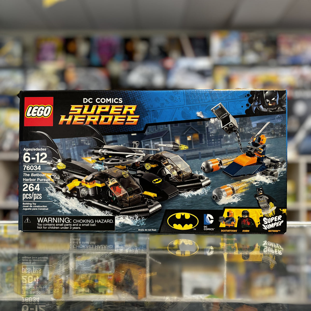 76034 - The Batboat Harbor (Harbour) Pursuit - EMPTY BOX ONLY