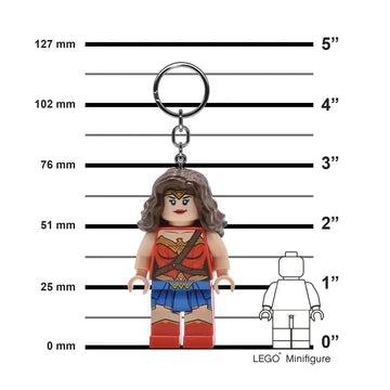 LEGO® WONDER WOMEN 3in SCALE MINIFIGURE LED KEYCHAIN LIGHT
