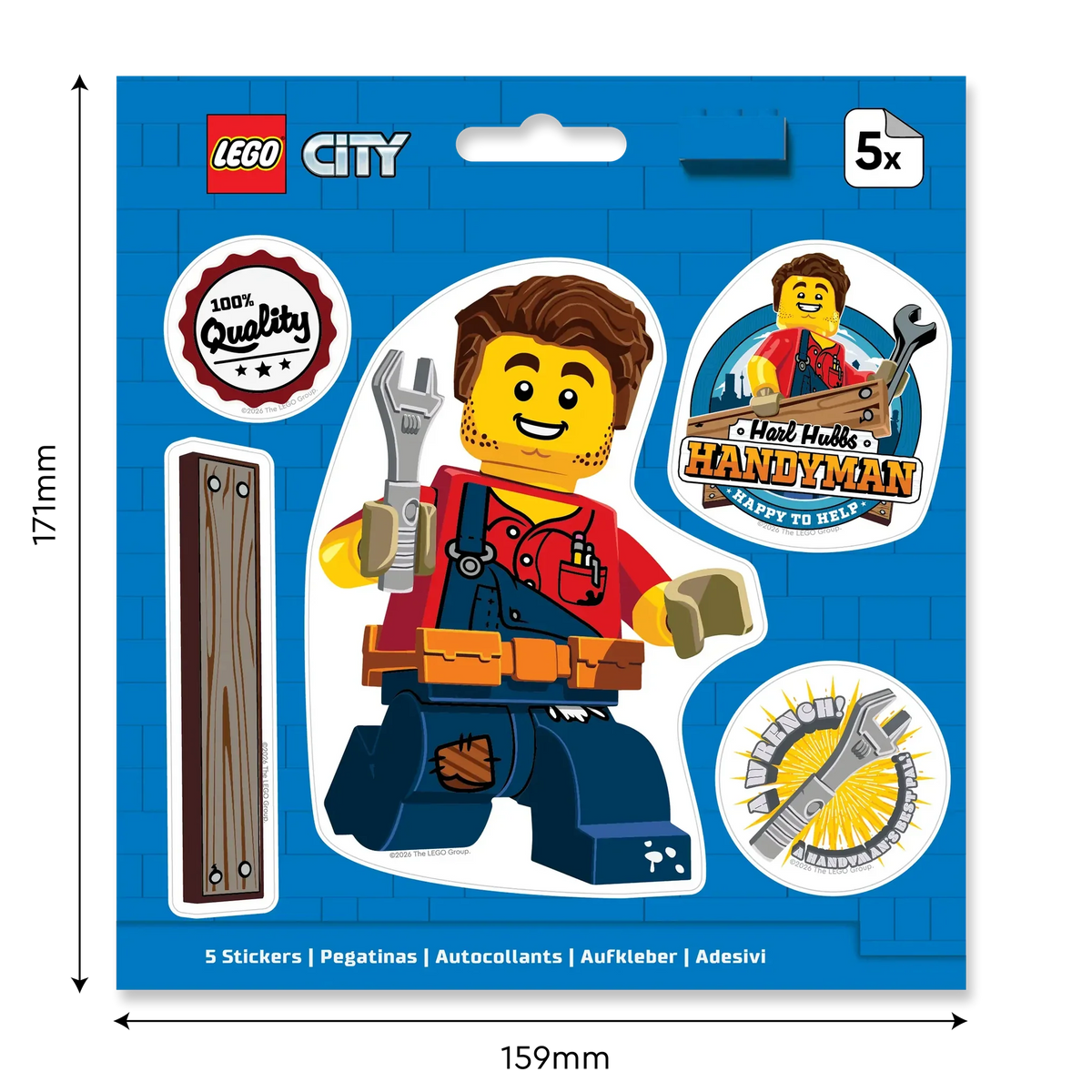LEGO® City Sticker - Harl Hubbs (53853)